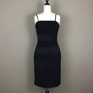 White House Black Market Black Striped Dress Size 4